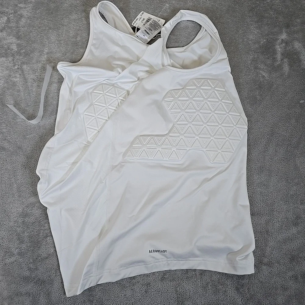Adidas Padded Tank Top Mens 2XLT Compression Top‎ Sportswear